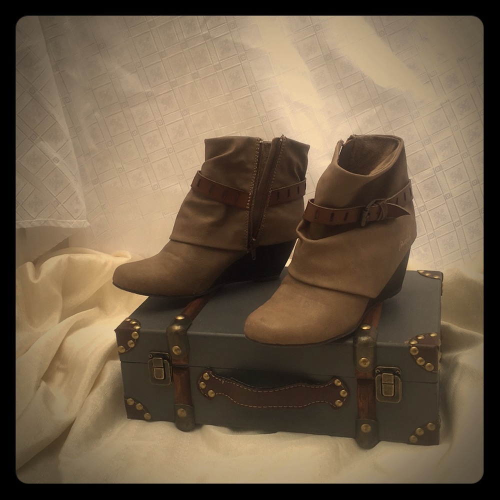 Blowfish wedge booties